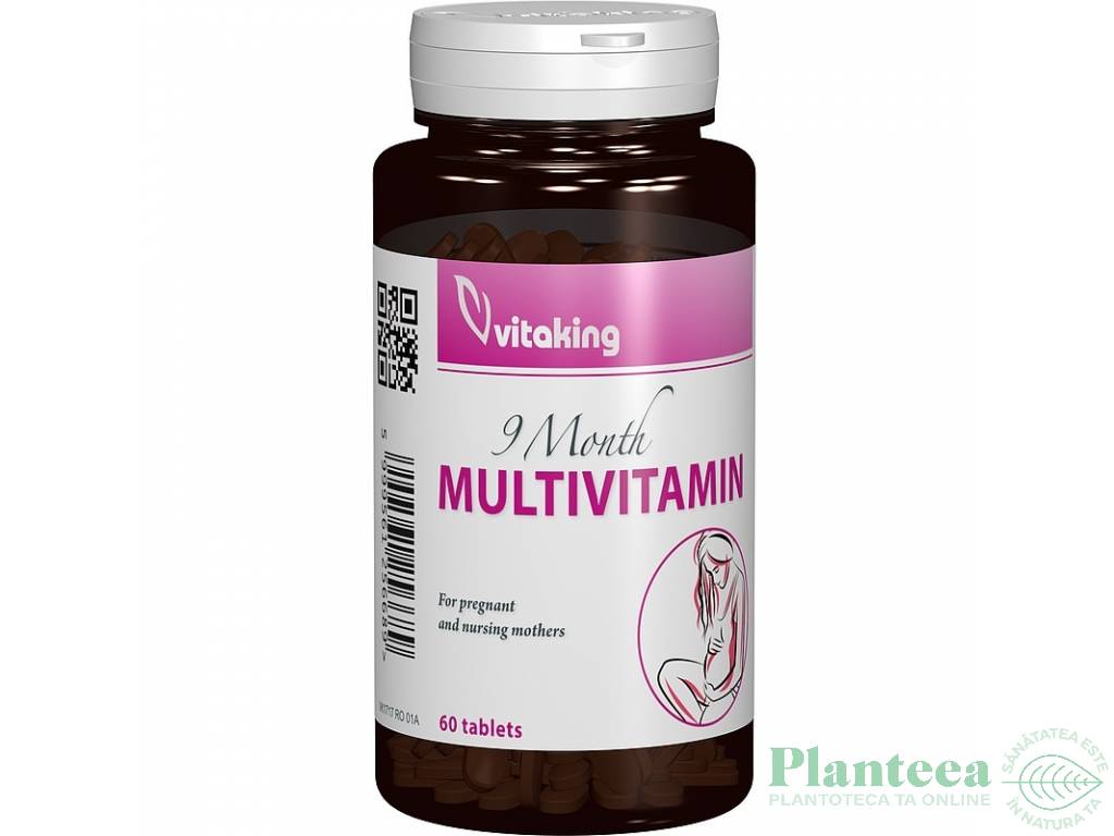 Multivitamine minerale gravide 60cp - VITAKING