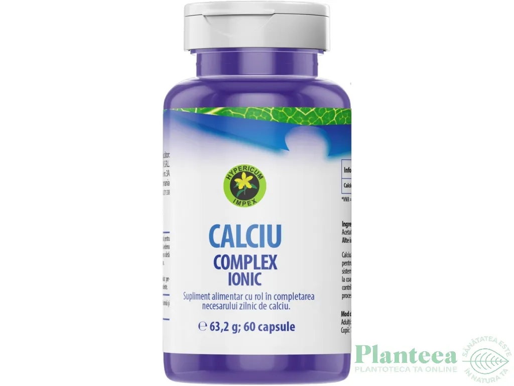 Calciu complex Ionic 60cps - HYPERICUM