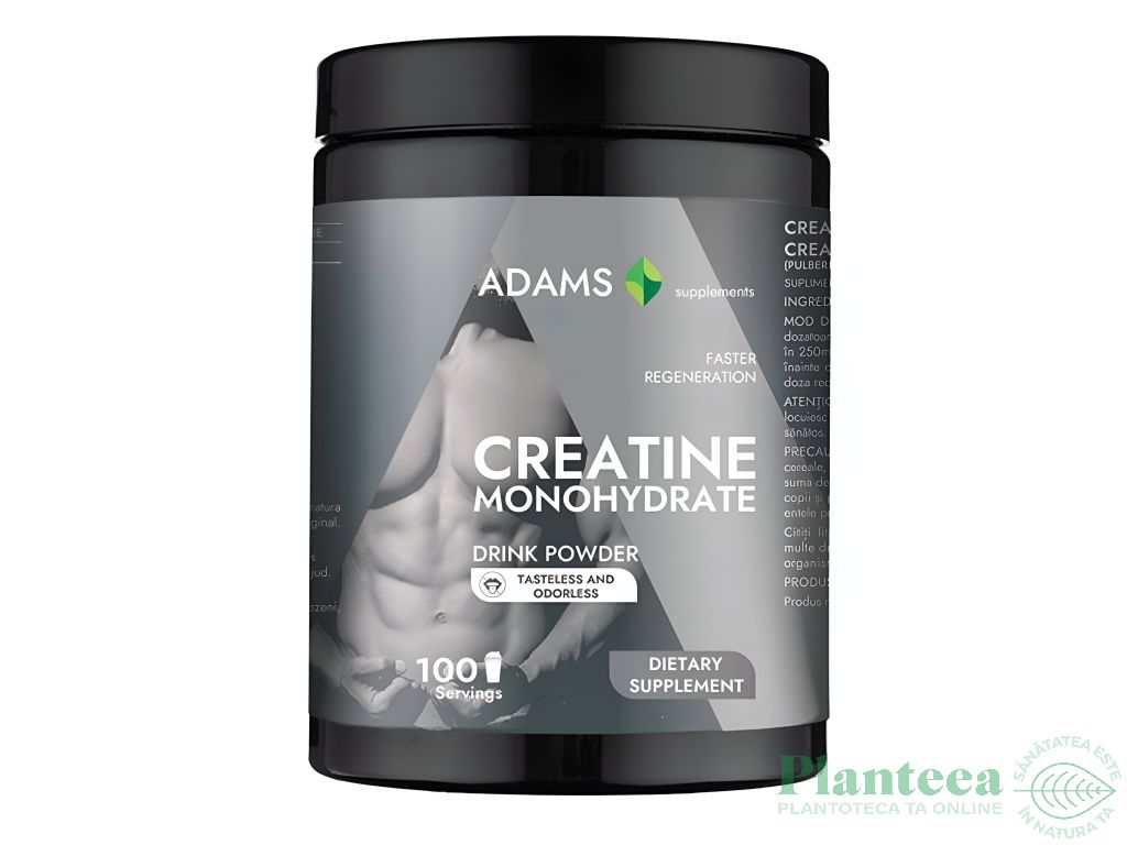 Pulbere creatina monohidrata 450g - ADAMS SUPPLEMENTS