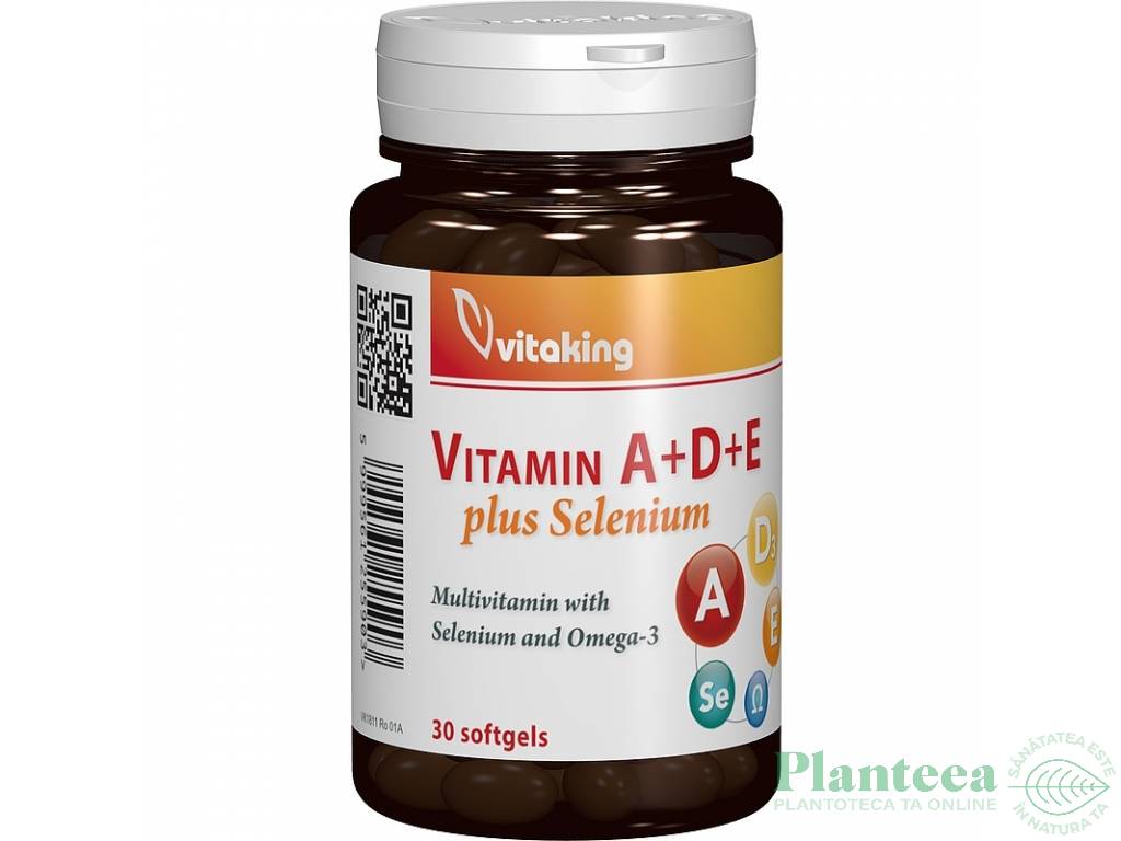 Multivitamine A D E omega3 seleniu 30cps - VITAKING