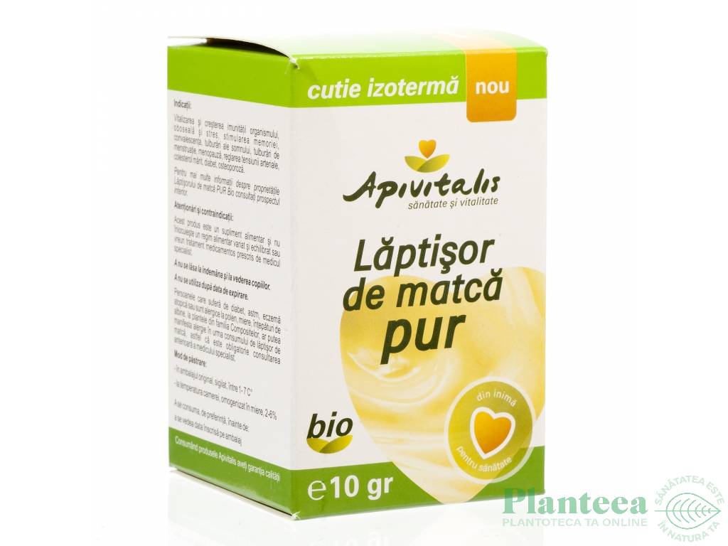 Laptisor matca pur crud bio 10g - API VITALIS