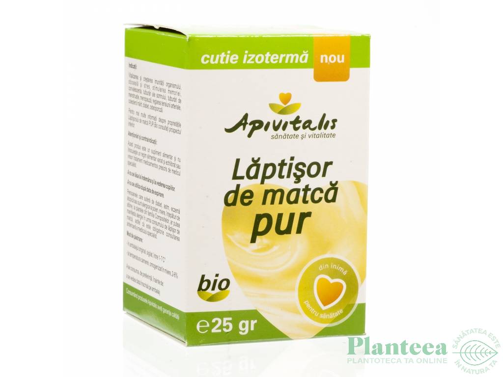 Laptisor matca pur crud bio 25g - API VITALIS