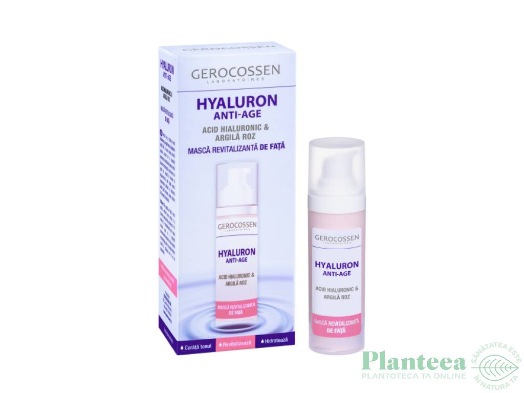 Masca fata revitalizanta argila roz Hyaluron 30ml - GEROCOSSEN