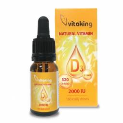 Picaturi vitamina D2000 10ml - VITAKING