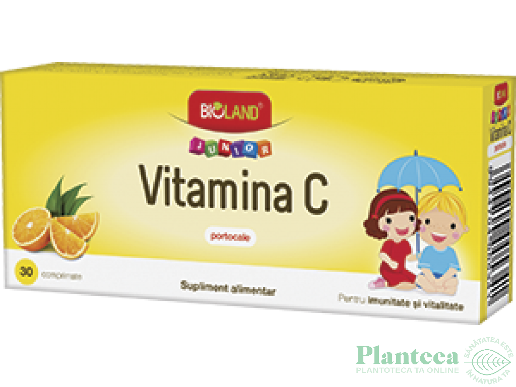 Vitamina C portocale junior 20cp - BIOLAND