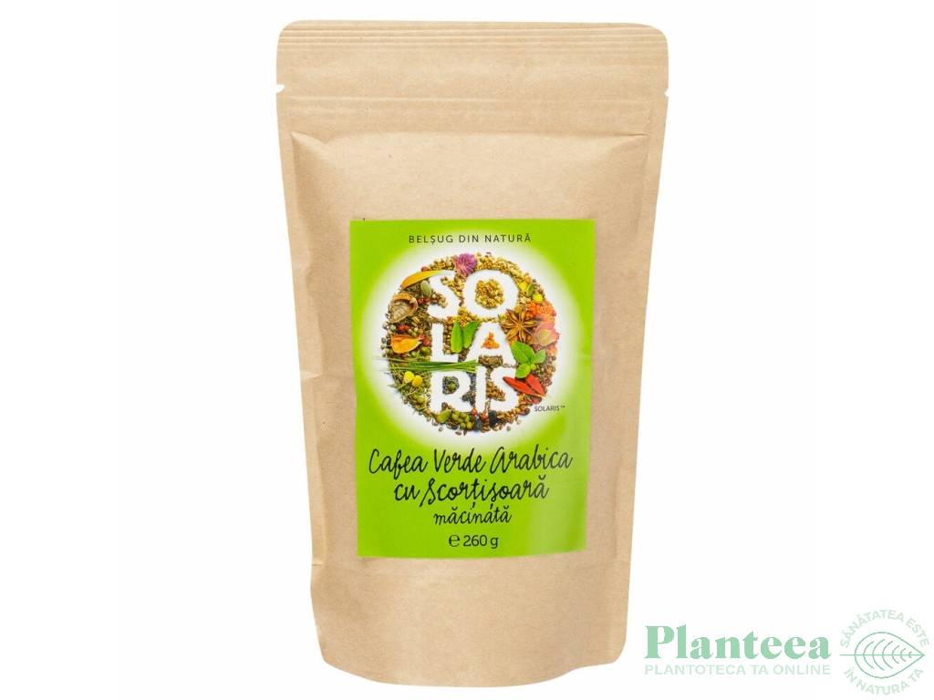 Cafea verde arabica macinata cu scortisoara 260g - SOLARIS