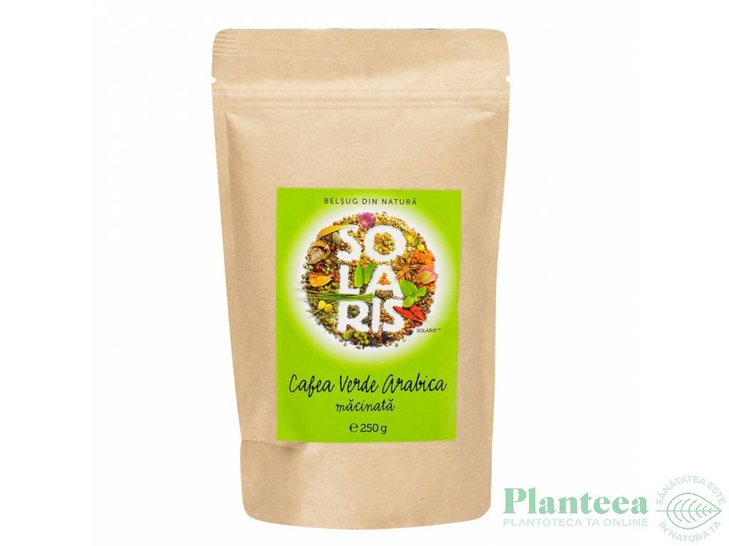 Cafea verde macinata arabica 250g - SOLARIS PLANT