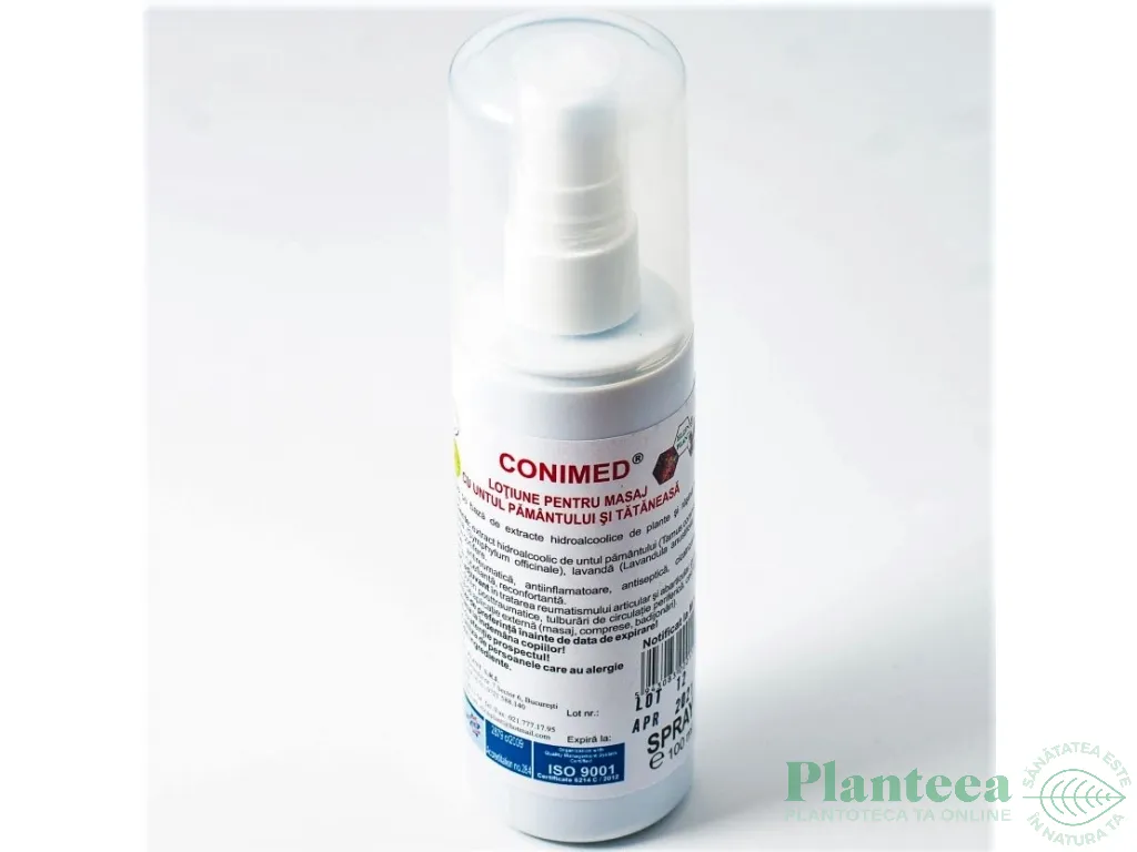 Lotiune masaj untul pamantului tataneasa 100ml - CONIMED