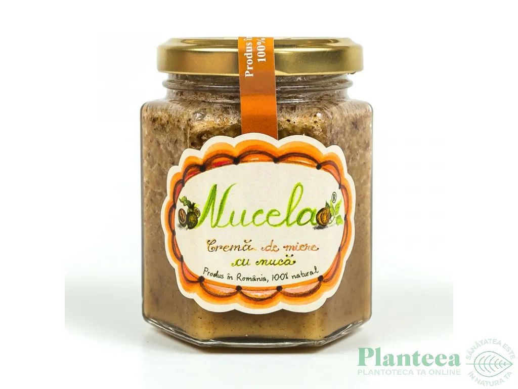 Miere cu crema nuca Nucela 210g - PRISACA