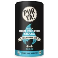 Pulbere shake proteic raw vegan High Protein ciocolata eco 550g - PUR YA