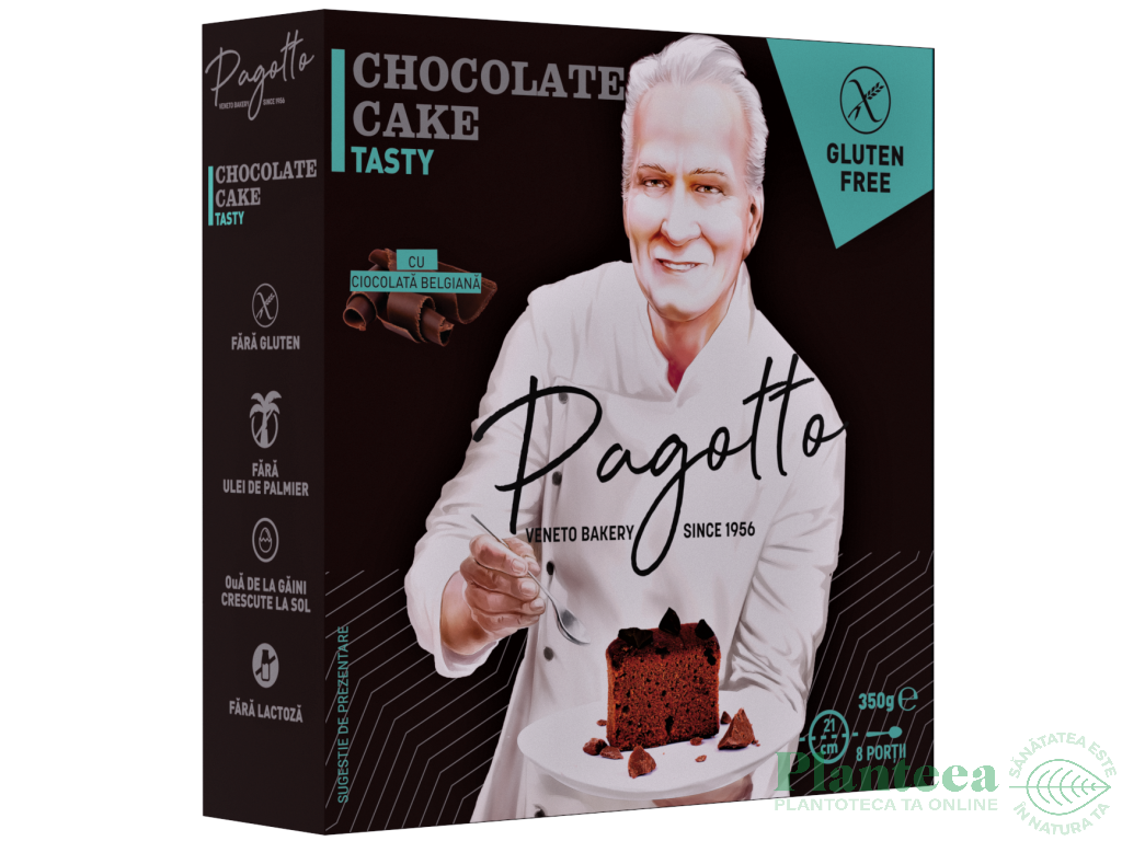 Prajitura ciocolata belgiana fara gluten 350g - PAGOTTO