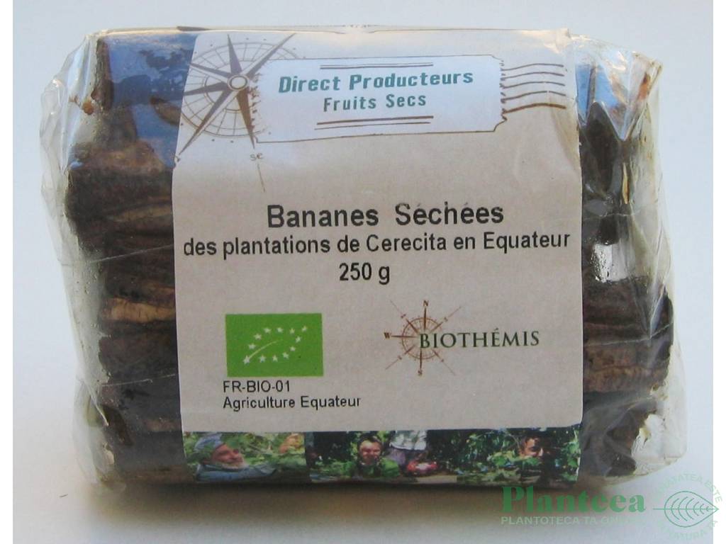 Banane uscate intregi eco 250g - BIOTHEMIS