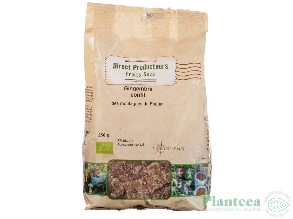 Ghimbir confiat eco 250g - BIOTHEMIS