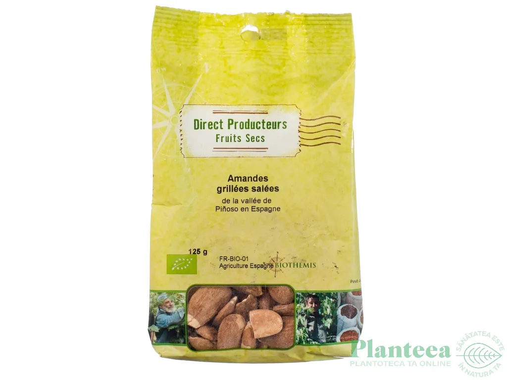 Migdale prajite decojite sarate eco 125g - BIOTHEMIS