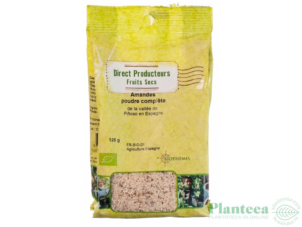 Migdale intregi macinate eco 125g - BIOTHEMIS