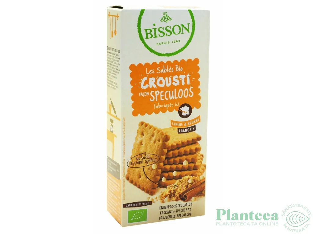 Biscuiti miere scortisoara Speculoos eco 120g - BISSON