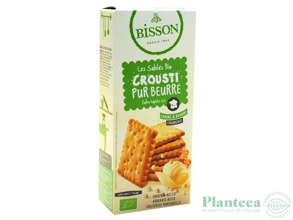 Biscuiti crocanti unt pur eco 110g - BISSON