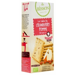 Biscuiti grau merisoare mere eco 125g - BISSON