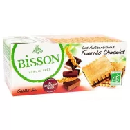 Biscuiti umpluti ciocolata neagra eco 190g - BISSON