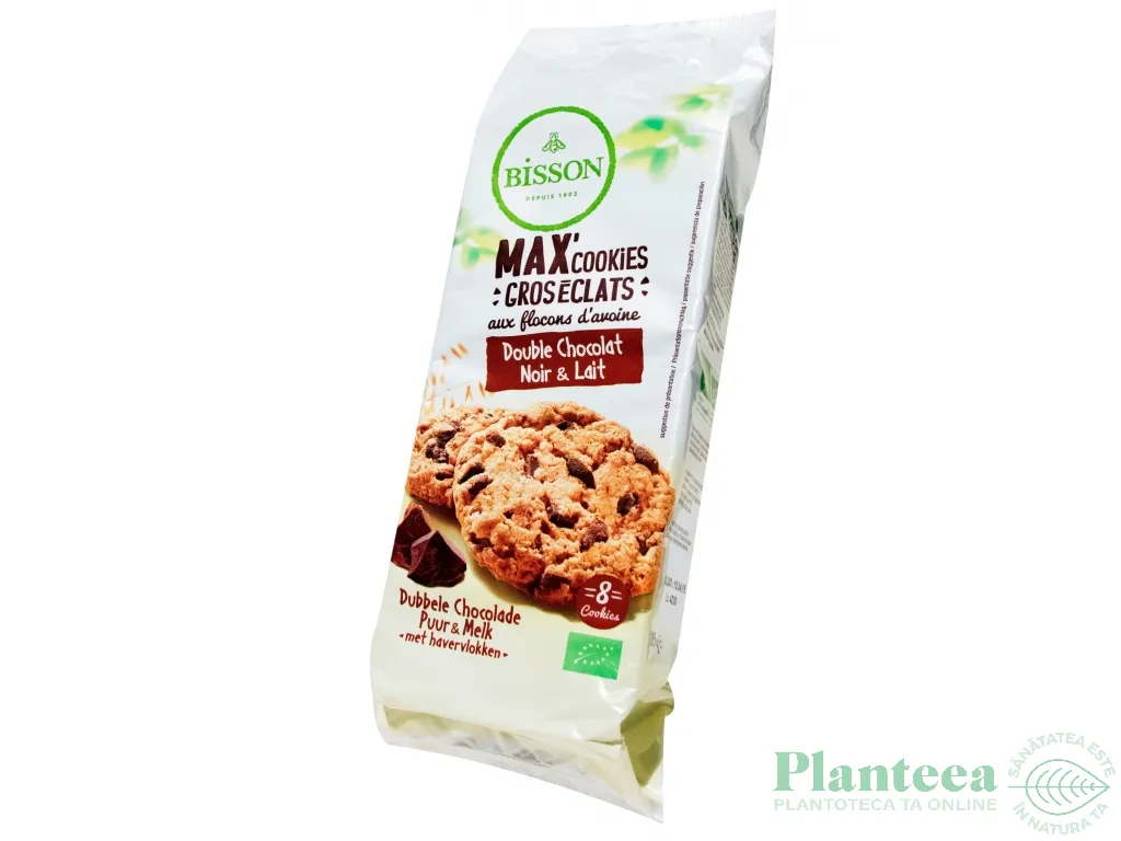 Fursecuri pepite ciocolata neagra lapte eco 185g - BISSON