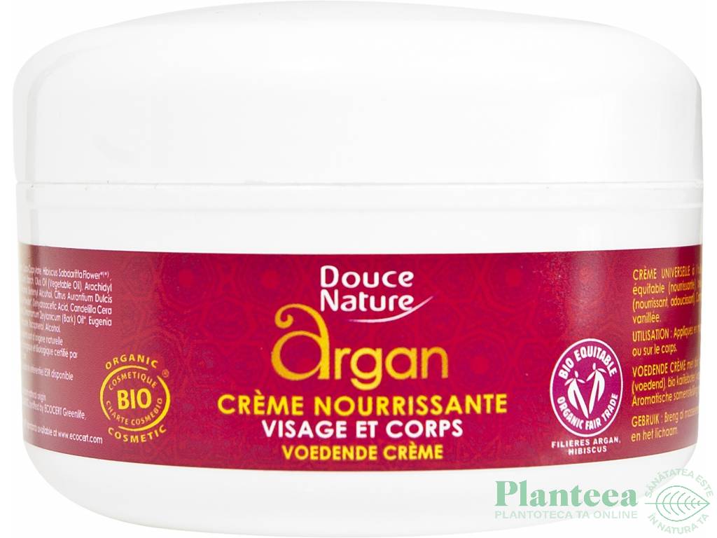 Crema nutritiva ulei argan 200ml - DOUCE NATURE