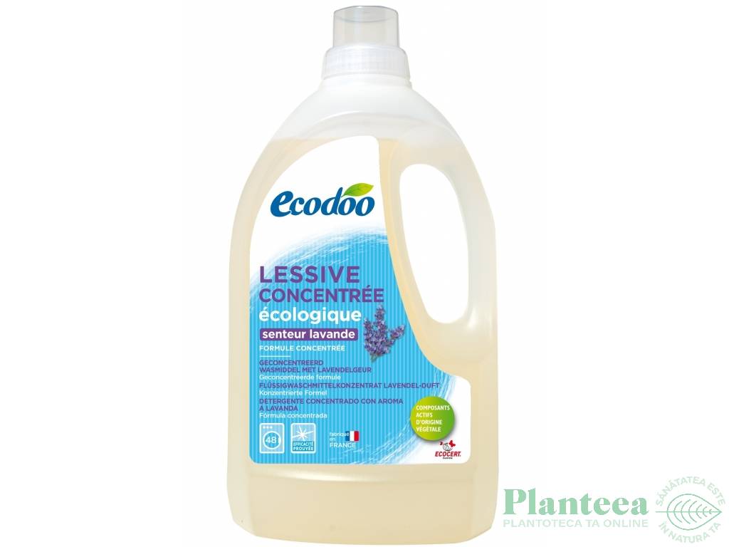 Detergent lichid rufe lavanda {a/m} 1,5L - ECODOO