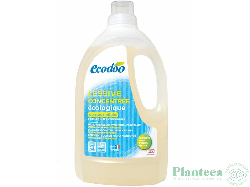 Detergent lichid rufe piersici {a/m} 1,5L - ECODOO