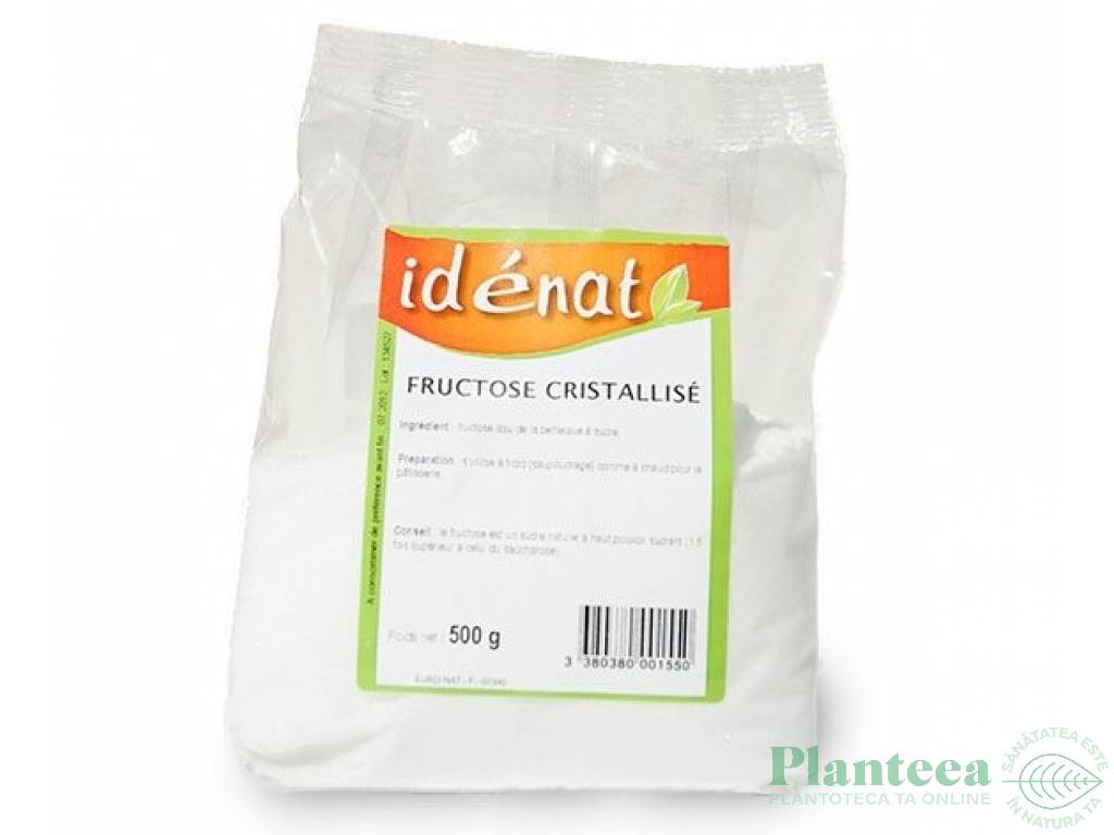 Fructoza cristalizata bio 500g - IDENAT