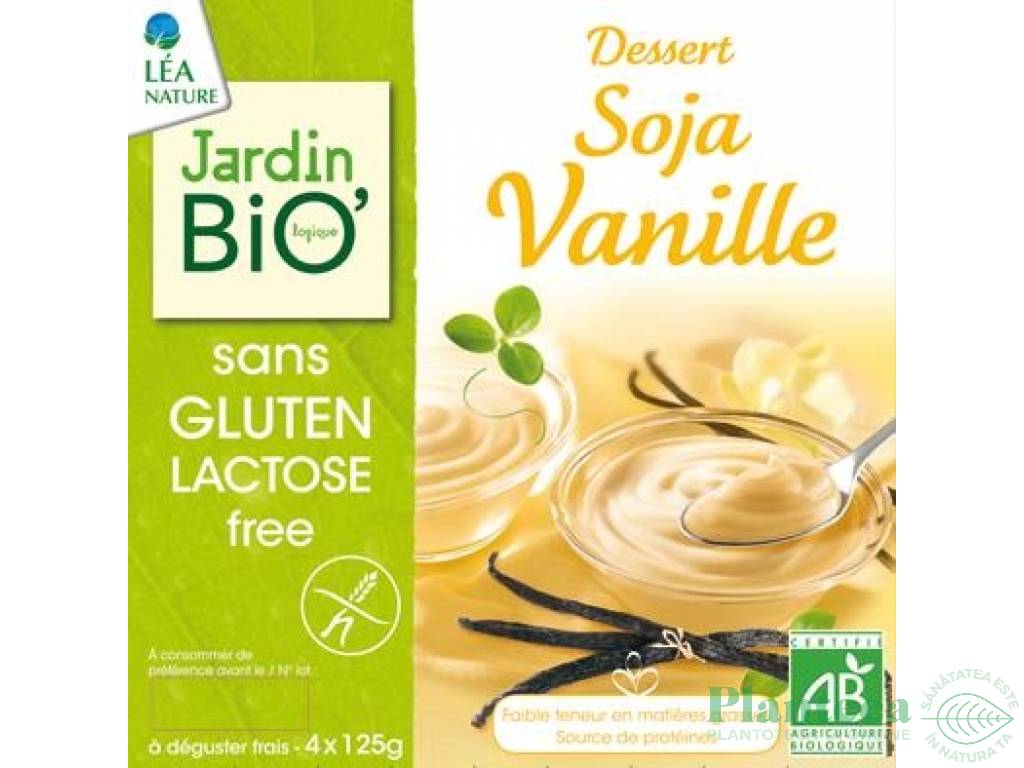 Desert crema soia vanilie eco 4x125g - JARDIN BIO