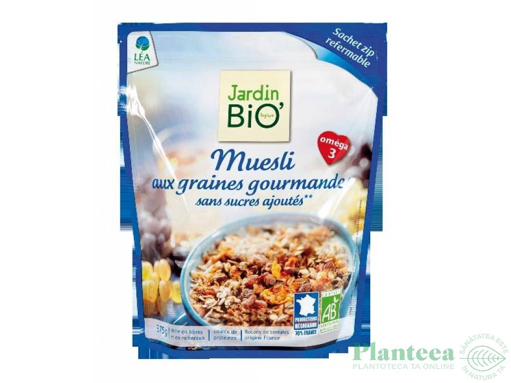 Musli seminte fara zahar eco 375g - JARDIN BIO