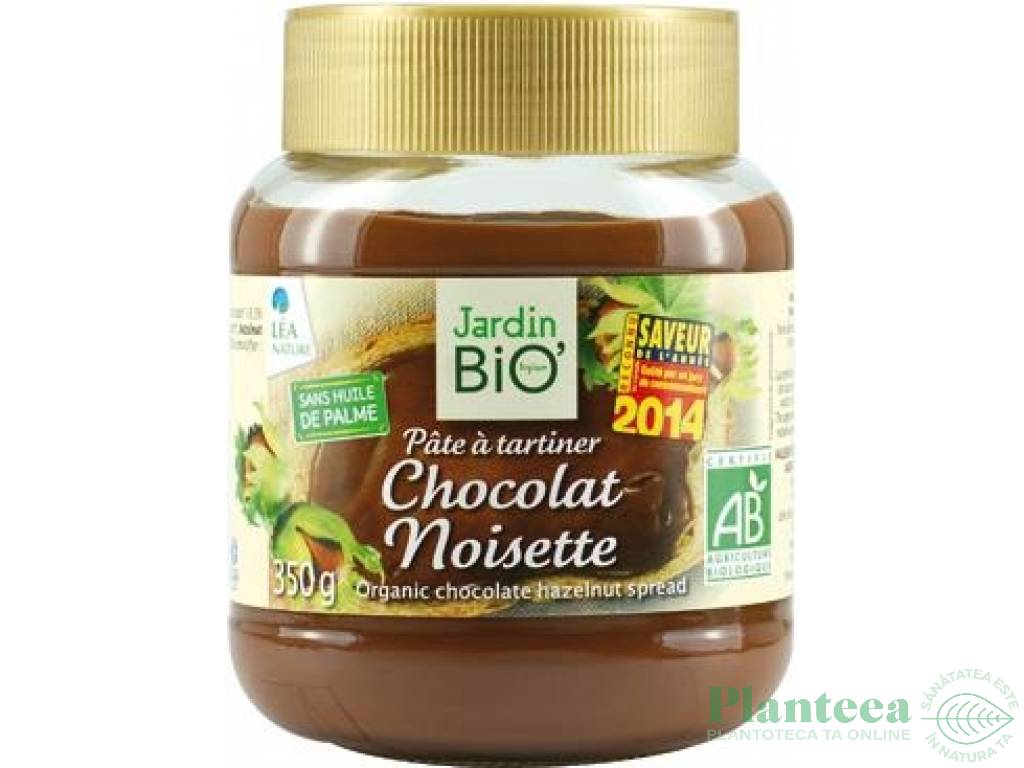 Crema desert ciocolata alune eco 350g - JARDIN BIO
