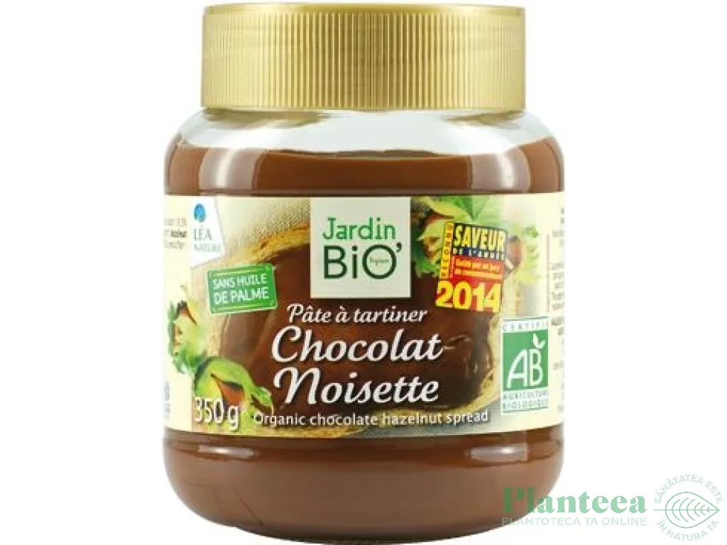Crema desert ciocolata alune eco 350g - JARDIN BIO