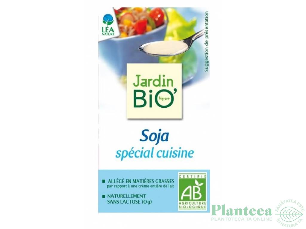 Smantana vegana soia pt gatit eco 250ml - JARDIN BIO