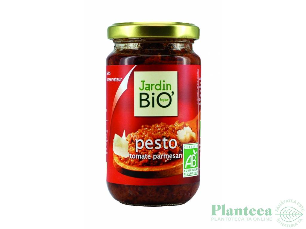 Pesto rosu tomate parmezan eco 180g - JARDIN BIO