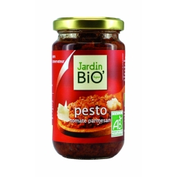 Pesto rosu tomate parmezan eco 180g - JARDIN BIO