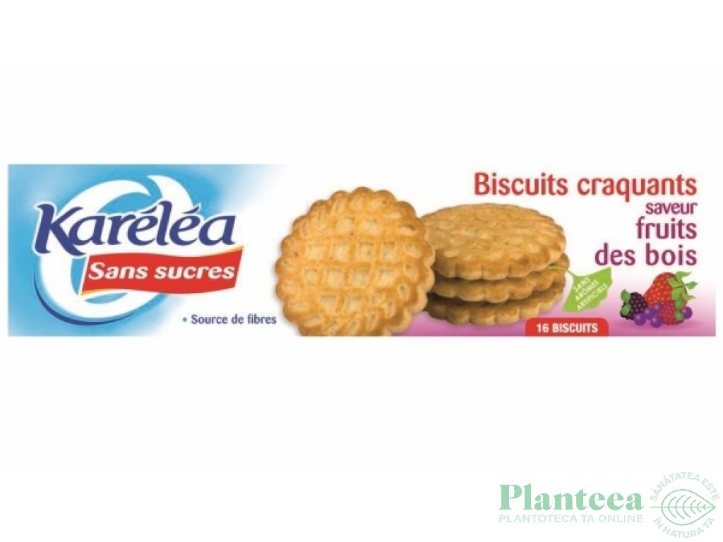 Biscuiti crocanti fructe padure 132g - KARELEA