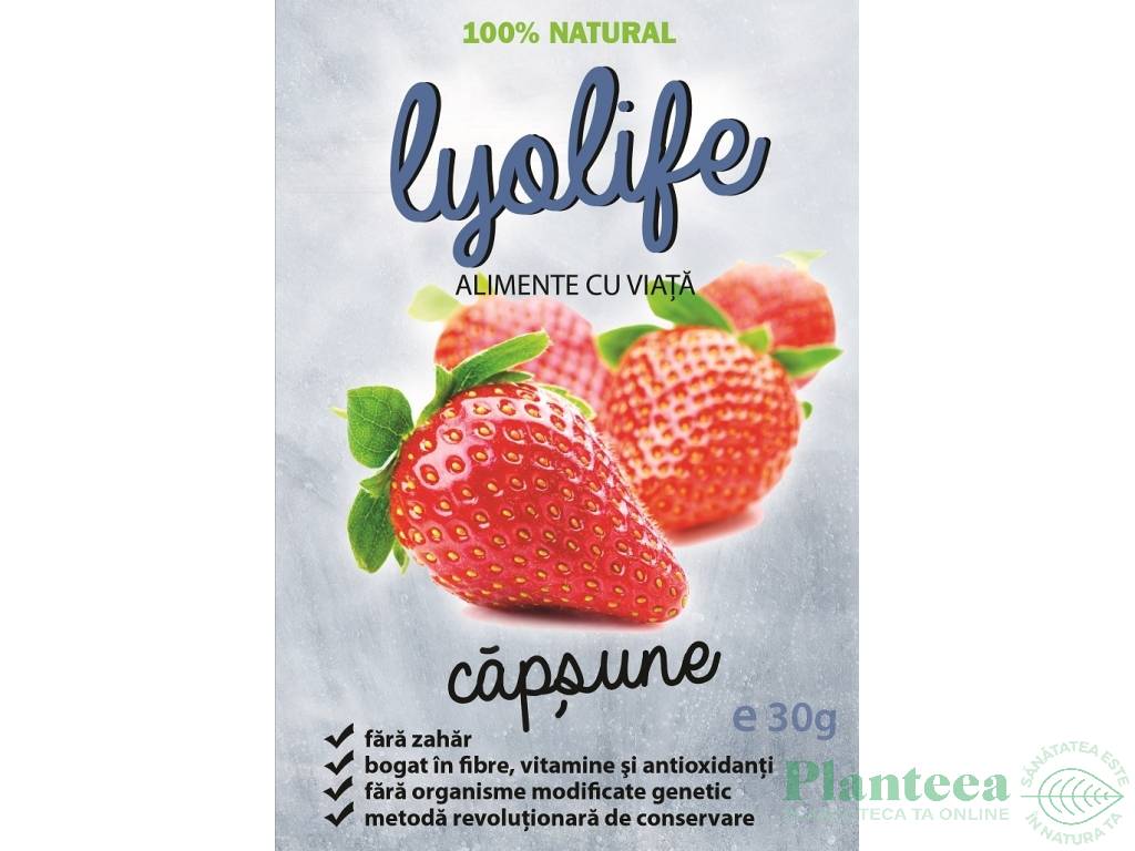 Capsuni liofilizate 30g - LYOLIFE