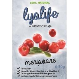 Merisoare liofilizate 30g - LYOLIFE