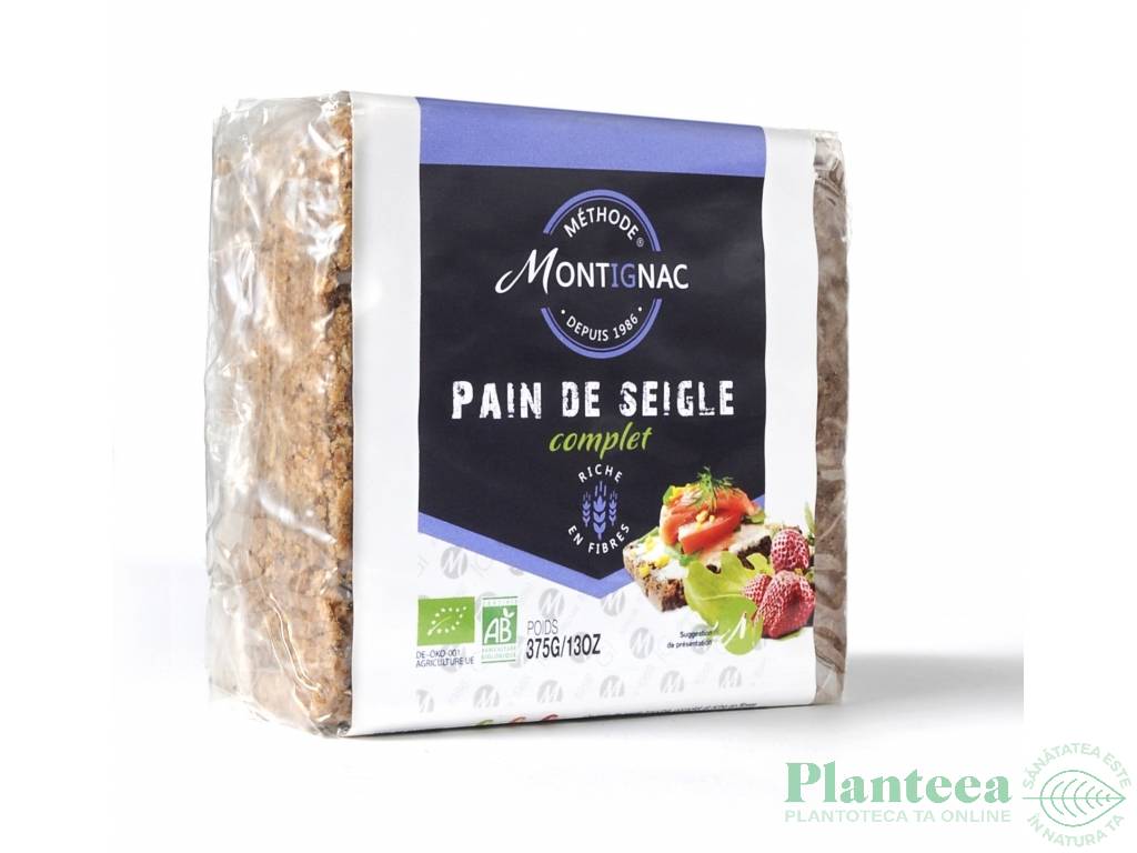 Paine integrala secara felii 375g - MONTIGNAC