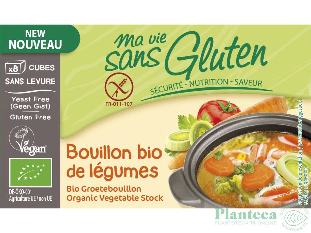 Cubulete supa legume fara gluten fara drojdie eco 8x9g - MA VIE SANS GLUTEN