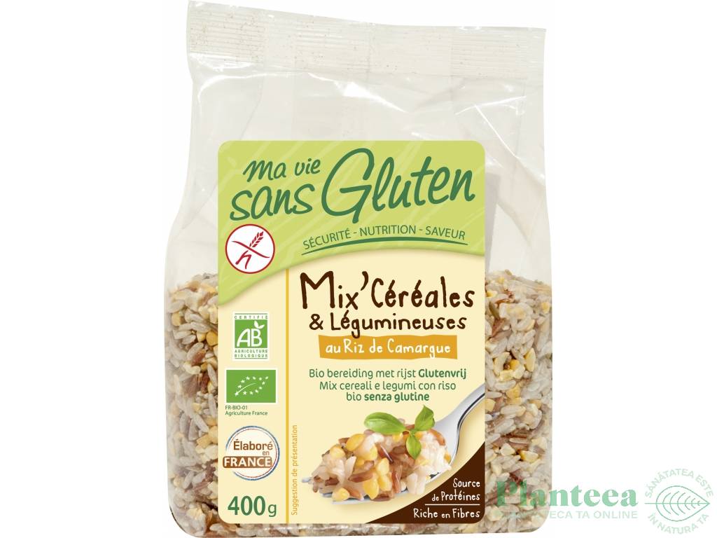 Mix cereale leguminoase orez Camargue eco 400g - MA VIE SANS GLUTEN
