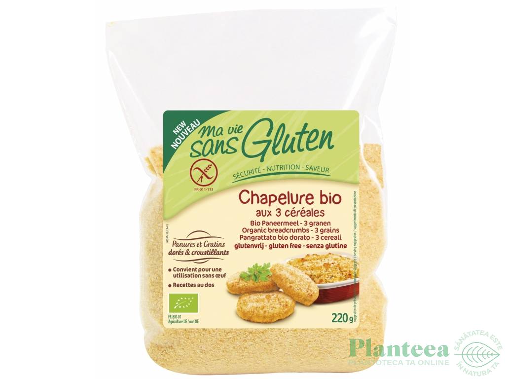 Pesmet 3cereale fara gluten eco 220g - MA VIE SANS GLUTEN