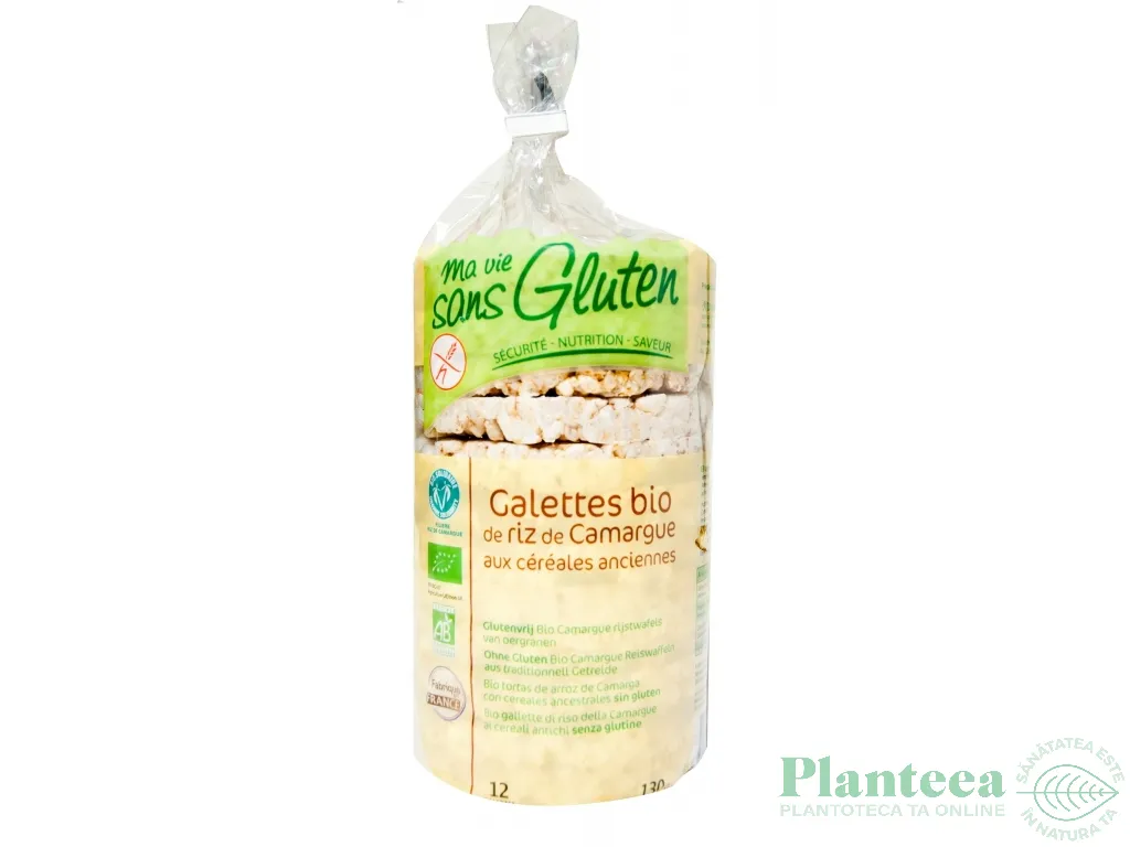 Rondele expandate orez Camargue cereale antice cu sare eco 130g - MA VIE SANS GLUTEN