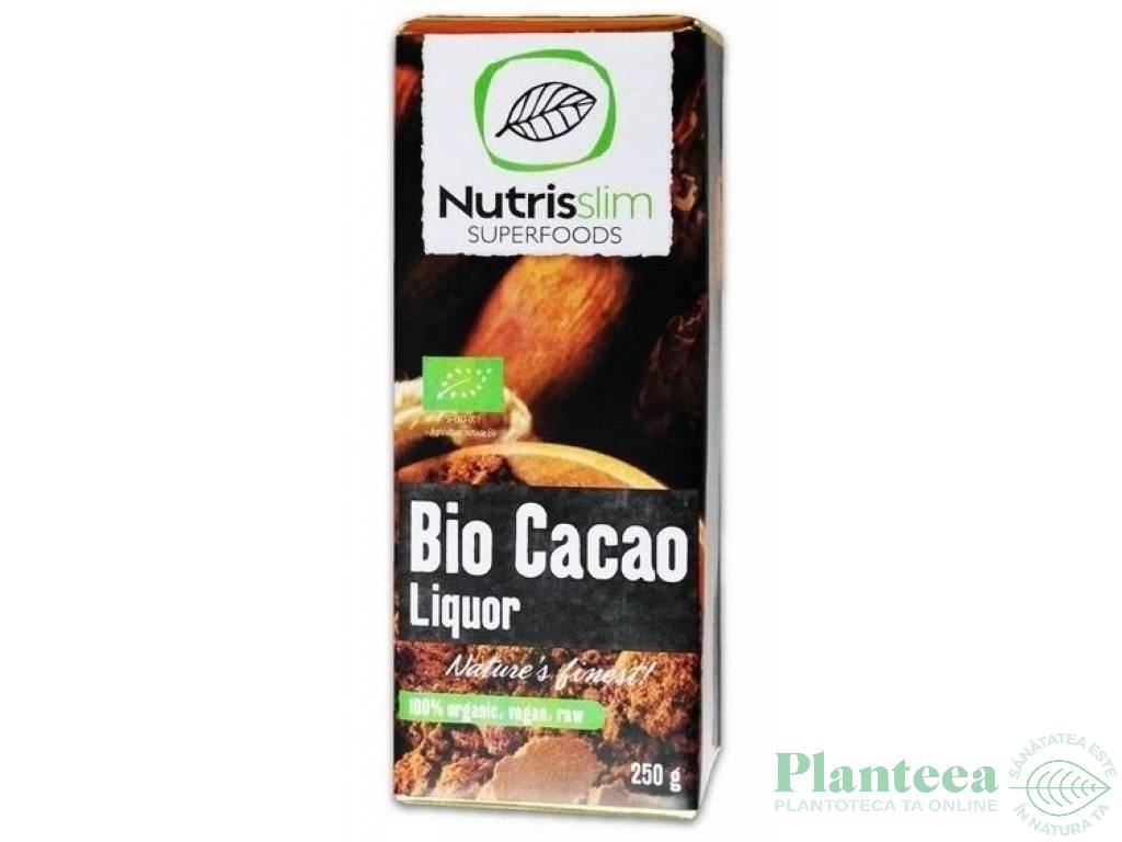 Masa cacao liquor Criollo raw bio 250g - NUTRISSLIM