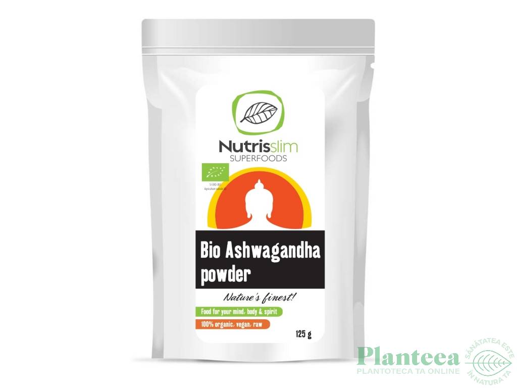 Pulbere ashwagandha eco 125g - NUTRISSLIM