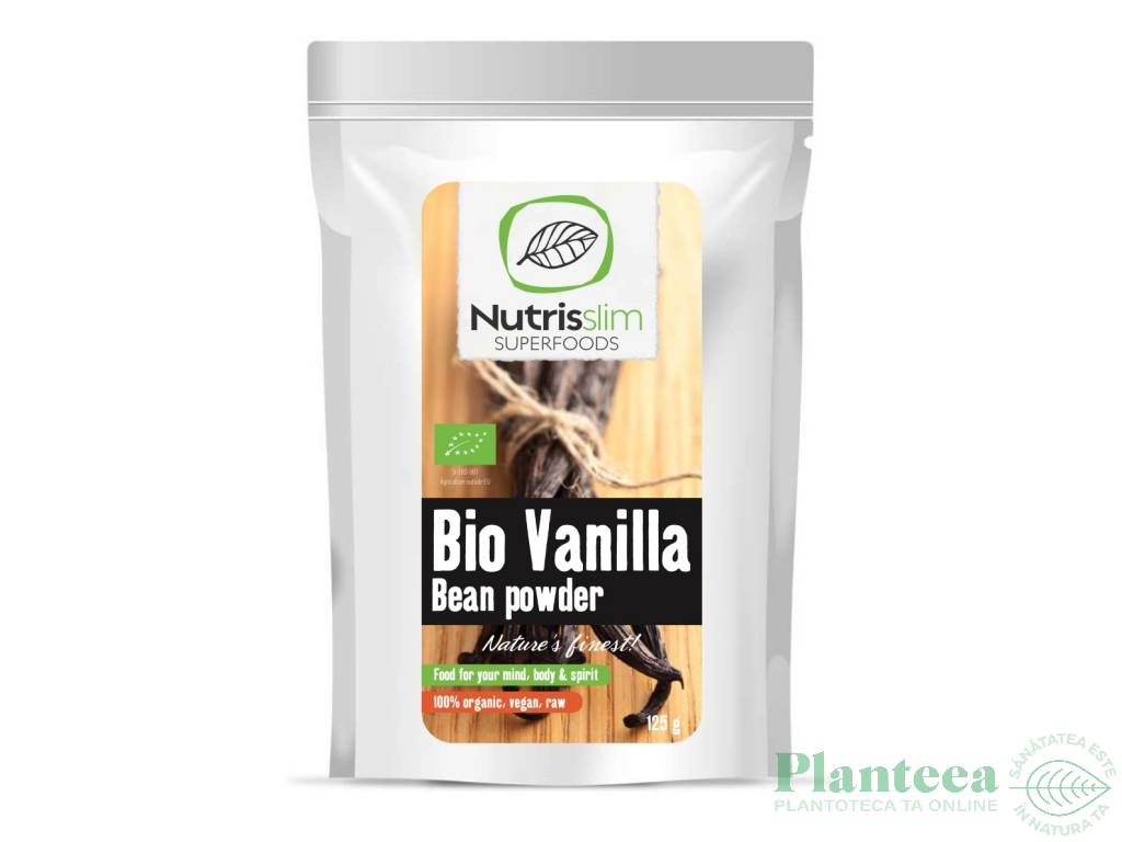 Pulbere vanilie boabe eco 125g - NUTRISSLIM