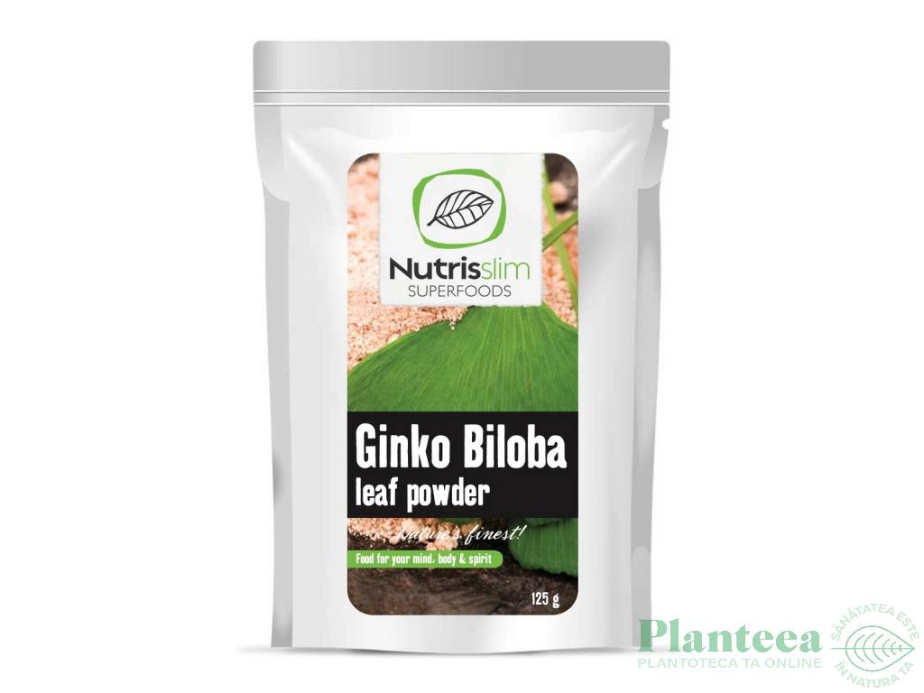 Pulbere ginkgo biloba eco 125g - NUTRISSLIM