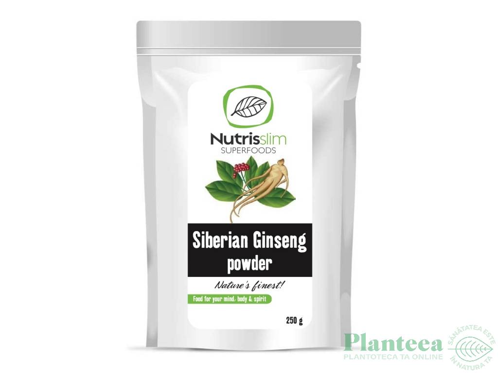 Pulbere ginseng siberian eco 250g - NUTRISSLIM