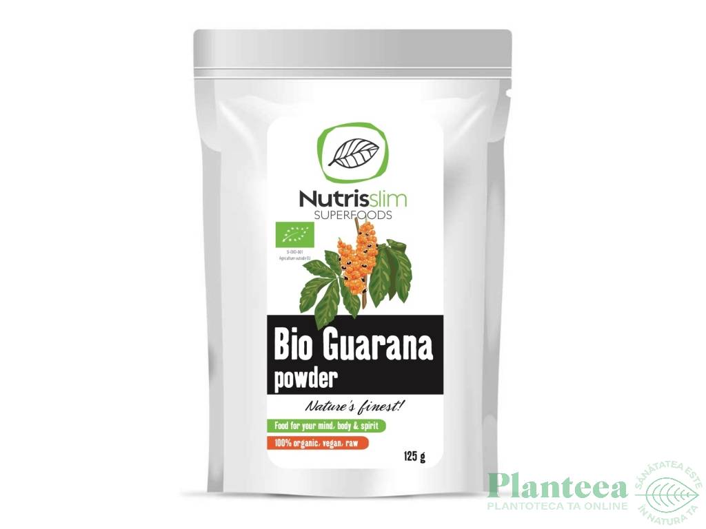 Pulbere guarana eco 125g - NUTRISSLIM