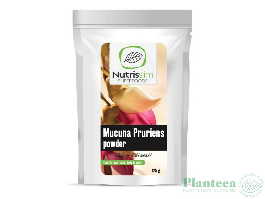 Pulbere mucuna pruriens eco 125g - NUTRISSLIM